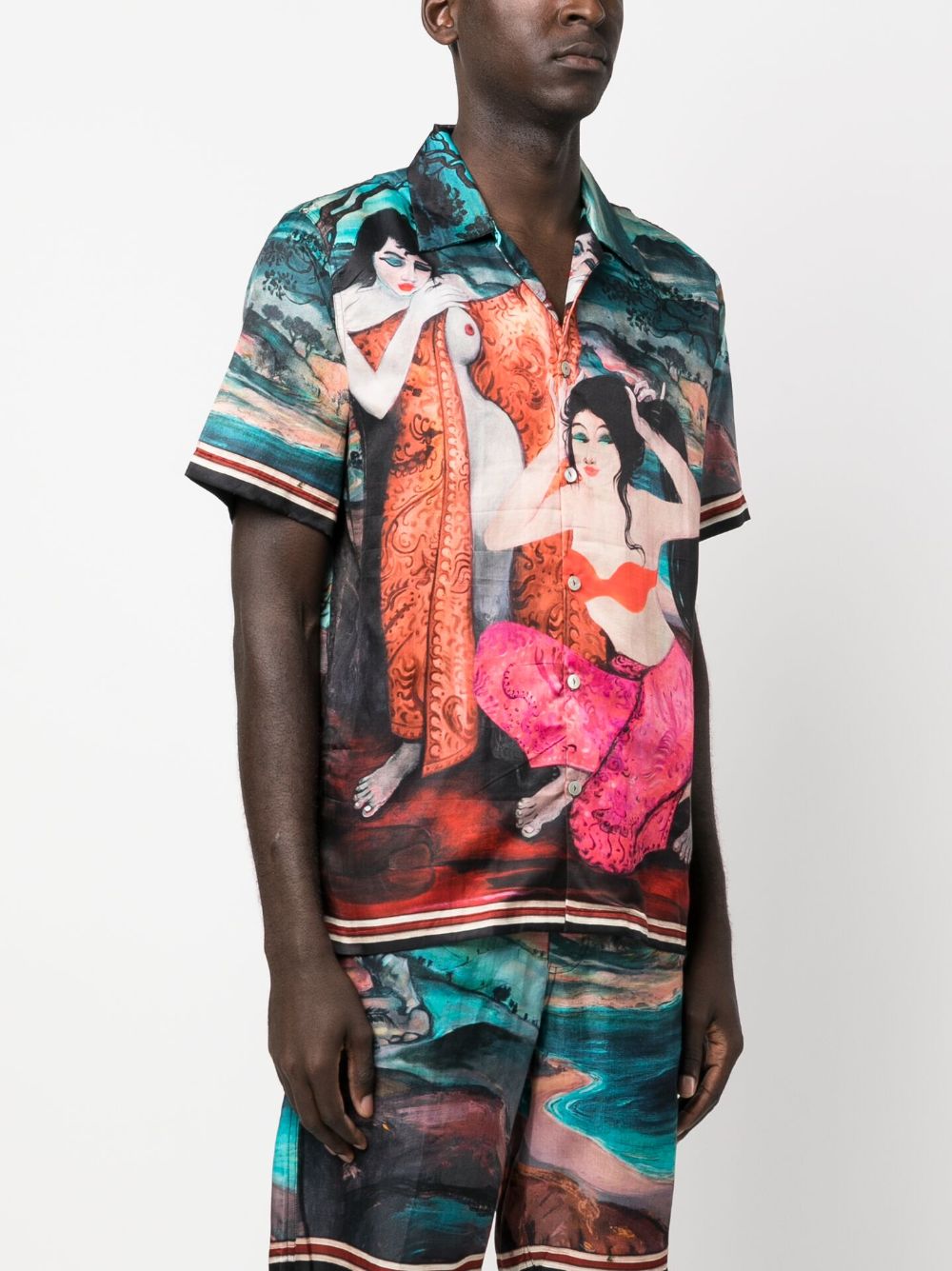 Short sleeve shirt in multicolor - men